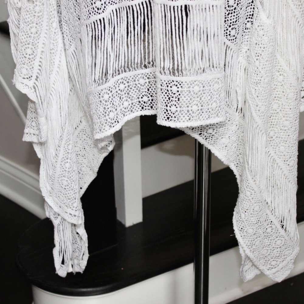 JENS PIRATE BOOTY FREE PEOPLE BOHO LACE KAFTAN TOP - Picture 3 of 4